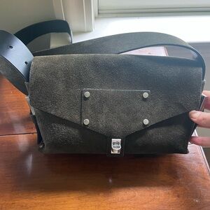 NWOT All Saints Miro Crossbody Bag with Leather Accents